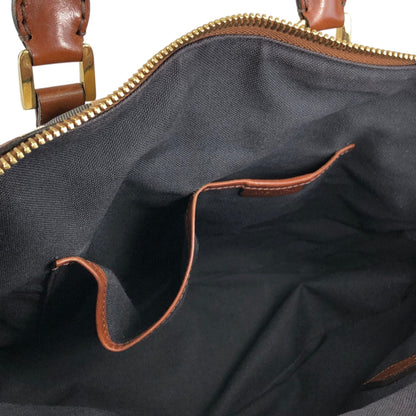 BURBERRY Check Two-way Handbag Shoulder bag Brown Vintage xuyjae