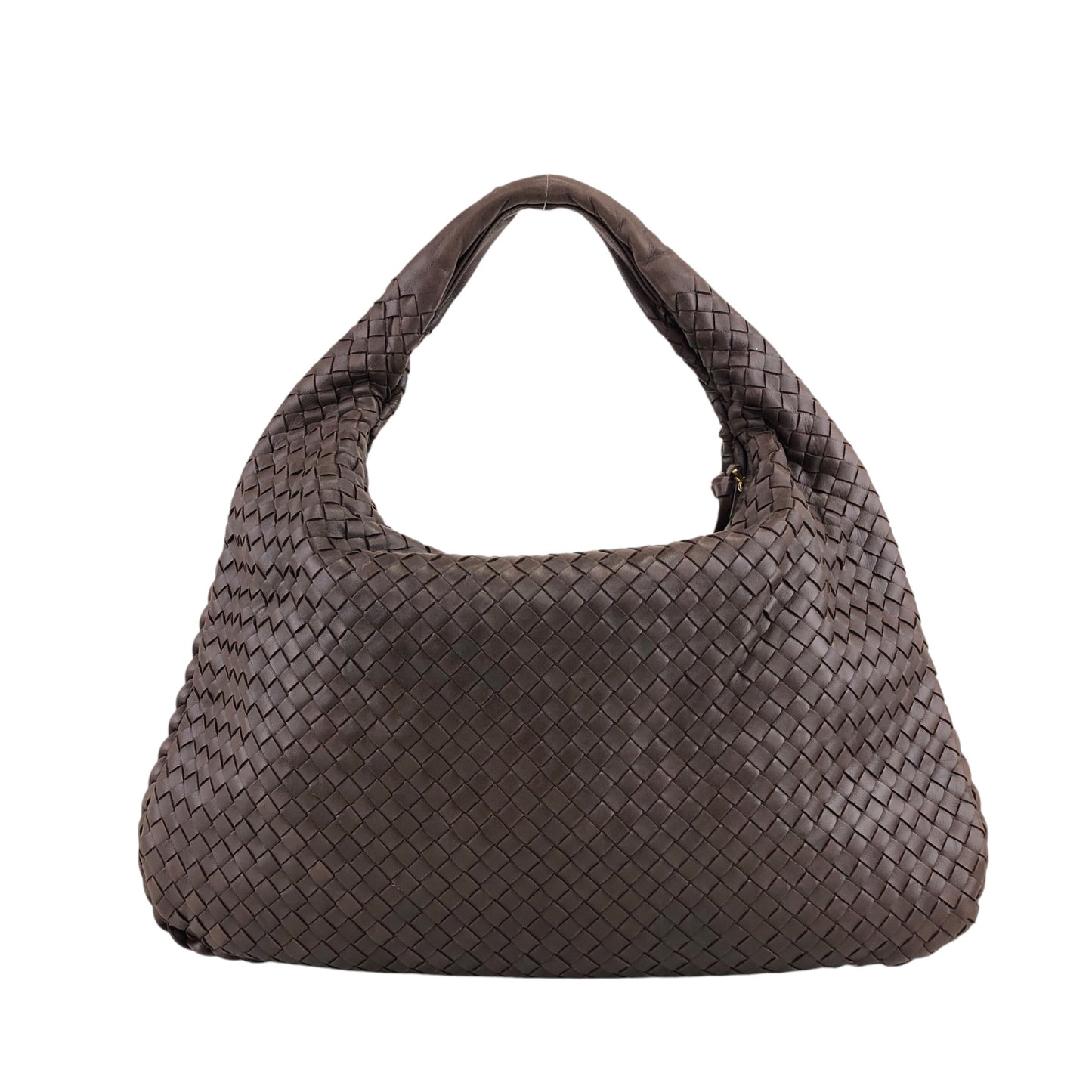 Bottega Veneta Intrecciato Shoulder bag Hobobag Brown Vintage bvv4fh