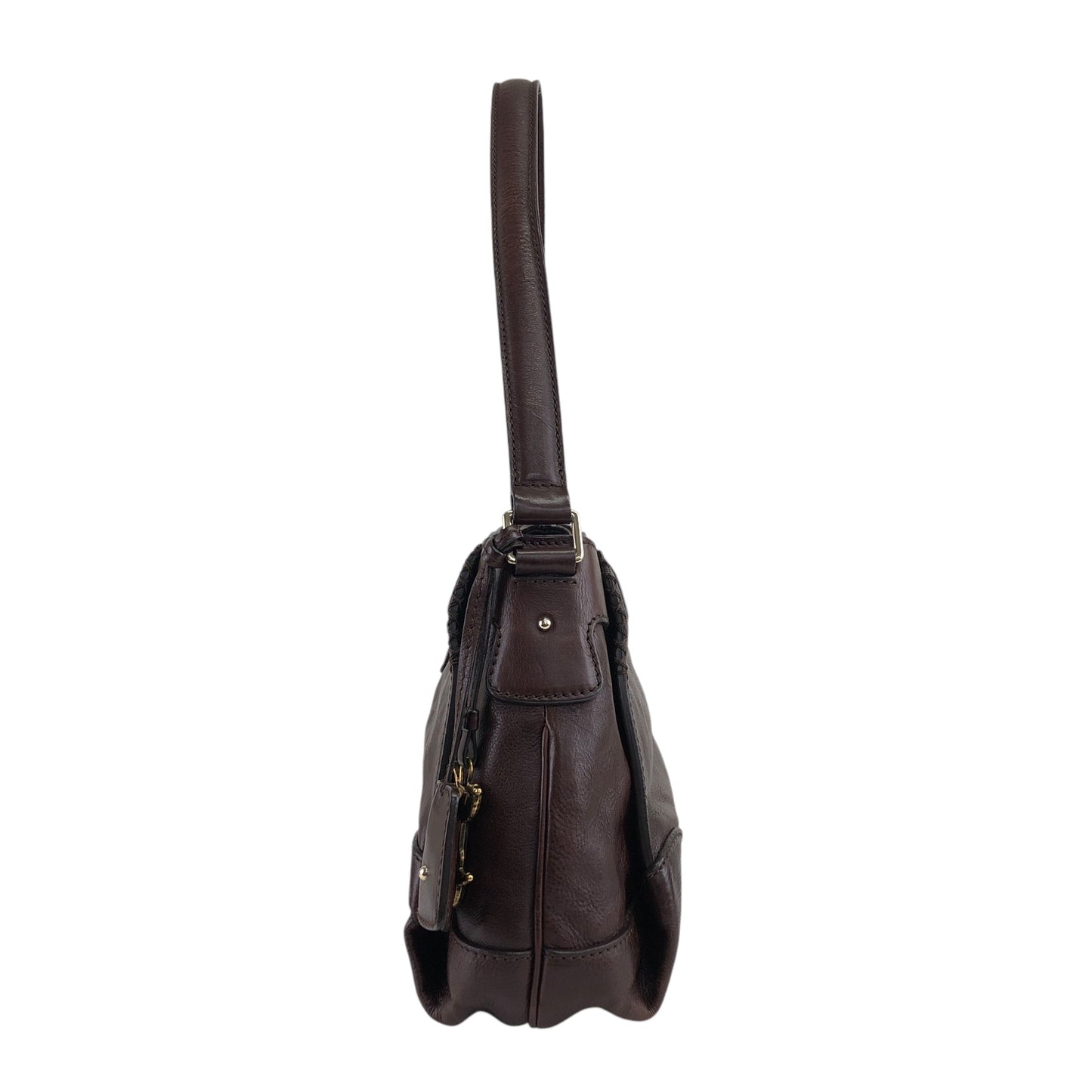 CELINE 馬車圖案肩背包 Hobobag 棕色 復古 icwcbk