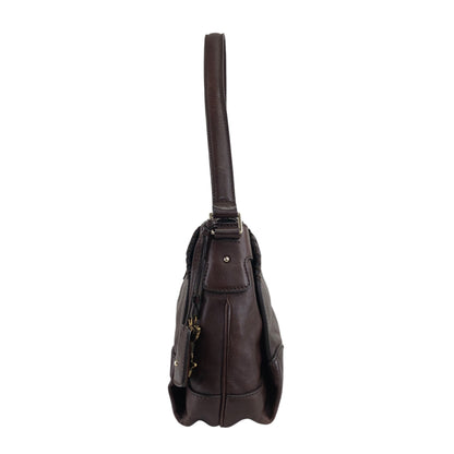 CELINE 馬車圖案肩背包 Hobobag 棕色 復古 icwcbk