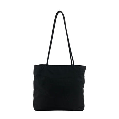 PRADA Tessuto Triangle Logo Totebag Black Vintage 26be6f