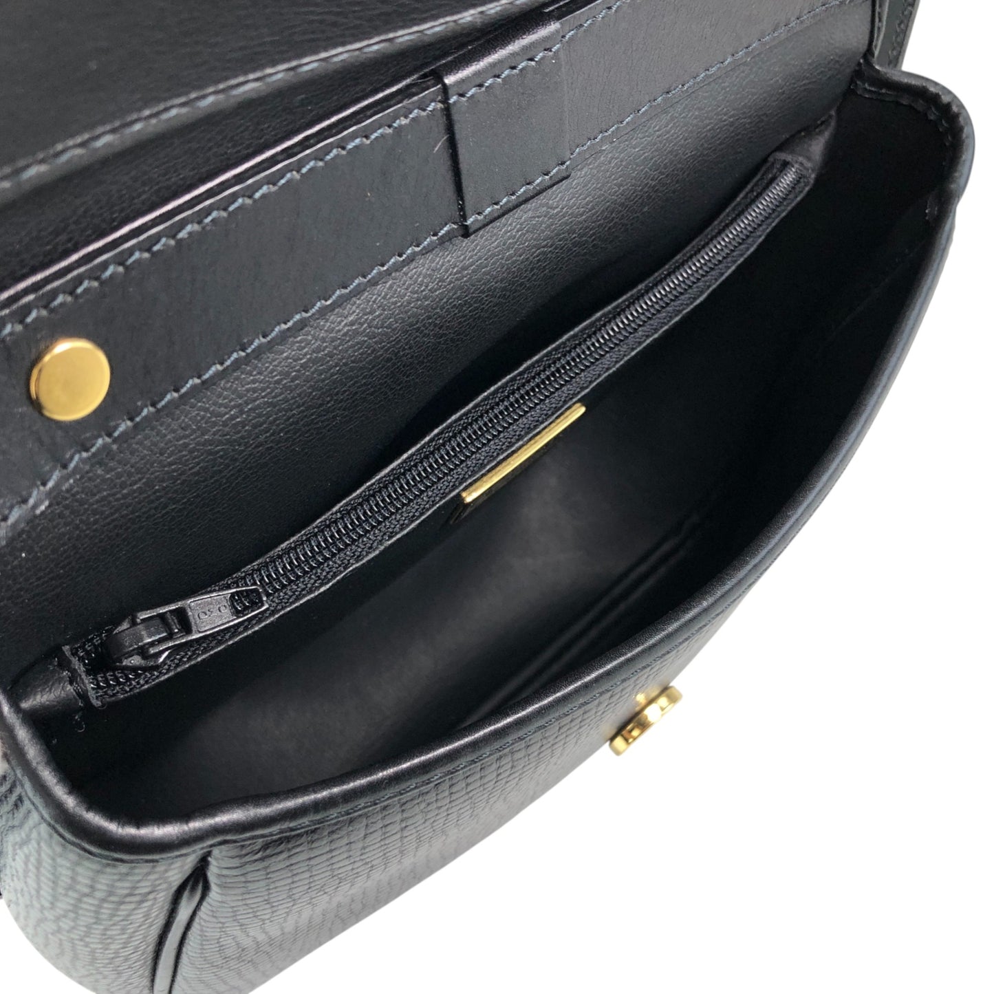 Christian Dior CD Logo Shoulder bag Black Vintage fdkx28