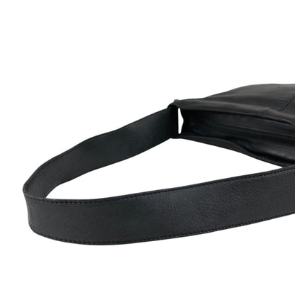 LOEWE Logo Shoulder bag Hobobag Black Vintage nj2ii2