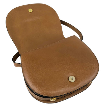 GUCCI Logo Shoulder bag Brown Vintage fmbtc6