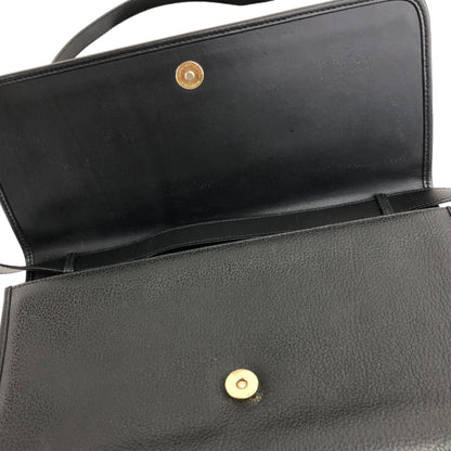 GUCCI Logo Shoulder bag Black Vintage x5y2fj