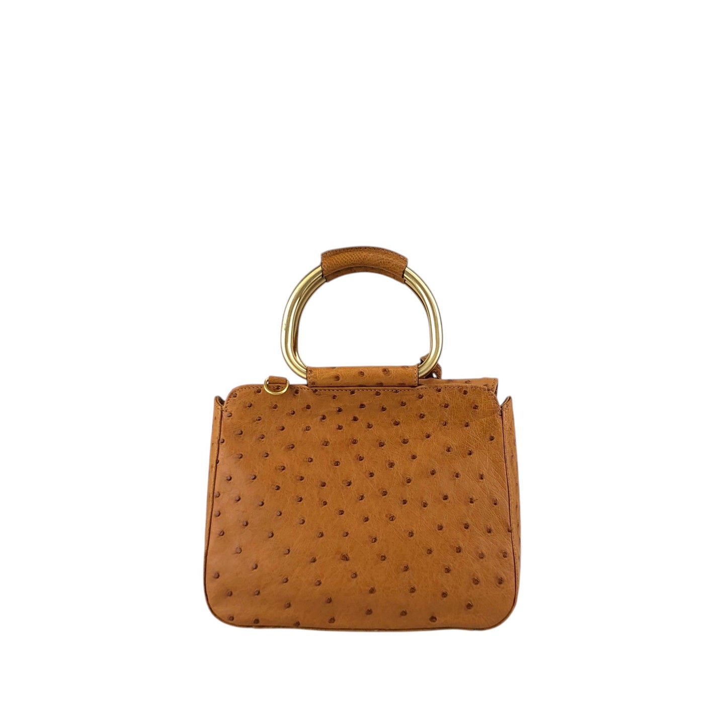 GUCCI Metal Handle Two-way Handbag Shoulder bag Brown Vintage suvydz