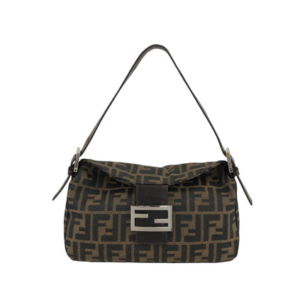 FENDI Zucca Handbag Brown Vintage 6wmhbk