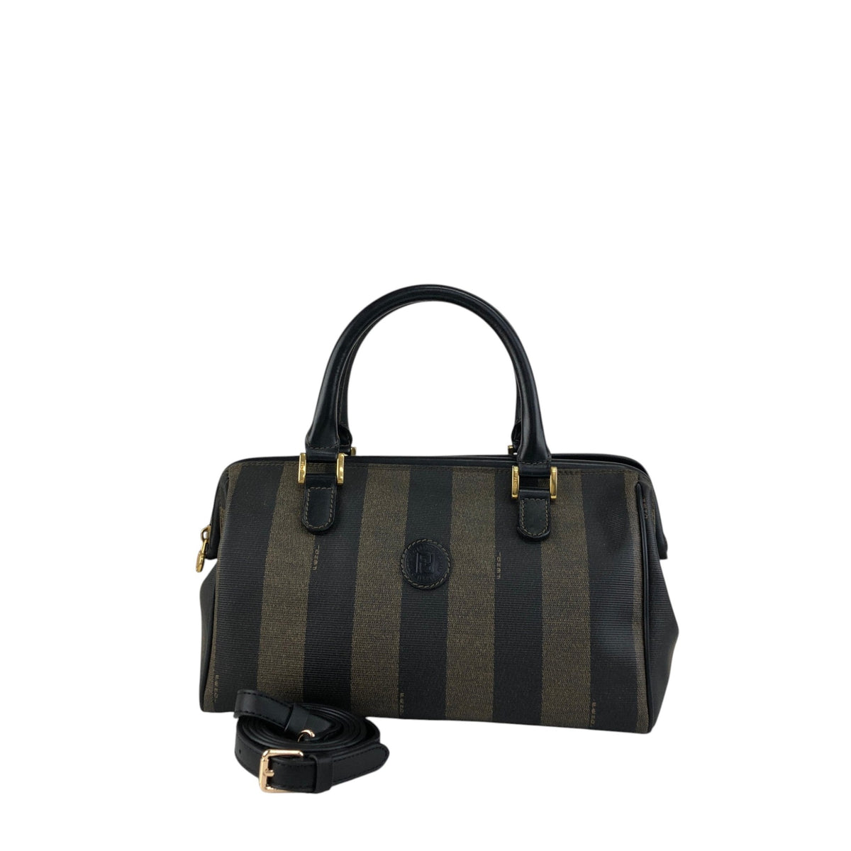 FENDI Pecan Two-way Small Boston bag Shoulder bag Brown Vintage fw8ie6