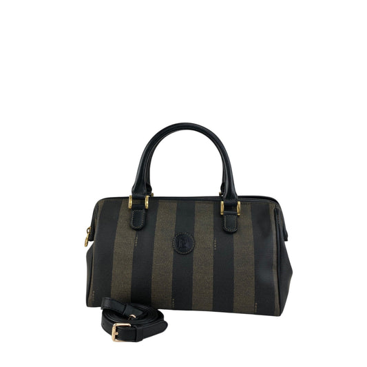 FENDI Pecan Two-way Small Boston bag Shoulder bag Brown Vintage fw8ie6
