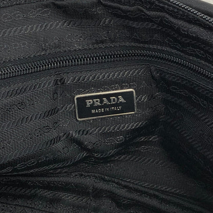 PRADA Triangle Logo Shoulder bag Black Vintage 6r6tmn