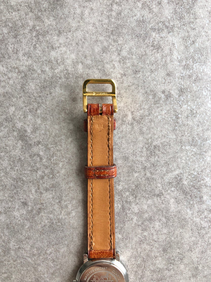 HERMES Serie Watch Brown Vintage pjrfdw