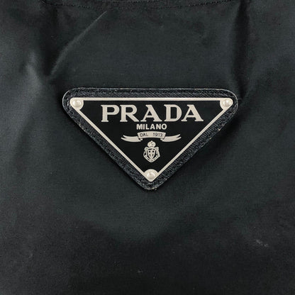 PRADA Tessuto Triangle Logo Handbag Totebag Black Vintage 6e4zku
