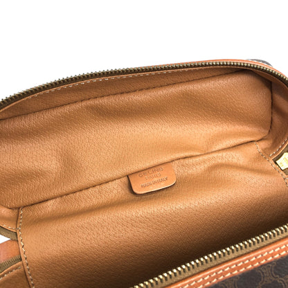 CELINE Macadam Blason Handbag Vanity bag Brown Vintage 4upm5f