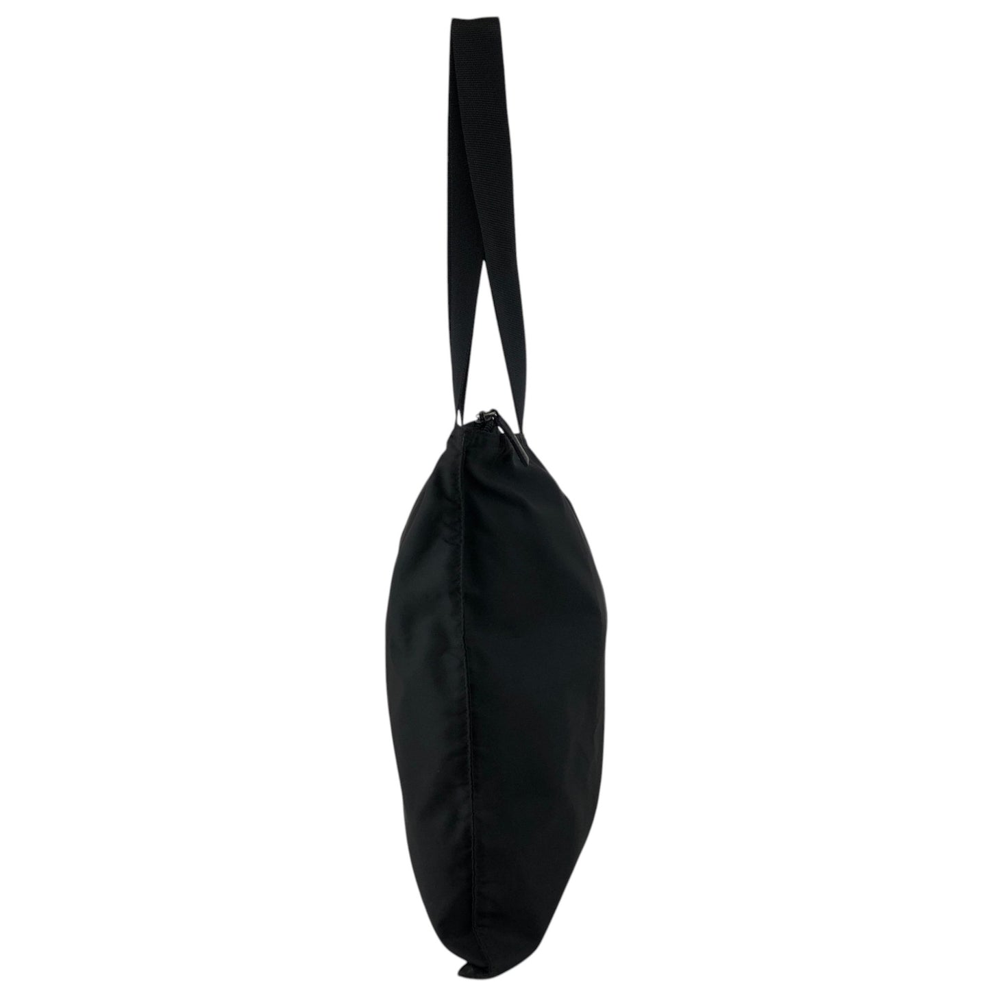 PRADA Tessuto Triangle Logo Handbag Totebag Black Vintage 6e4zku