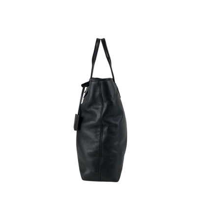 LOEWE Logo Embossed Two-way Handbag Shoulder bag Black Vintage m3sbja