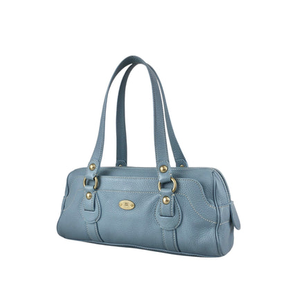 CELINE Blason Handbag Sky blue Vintage 5m2evd