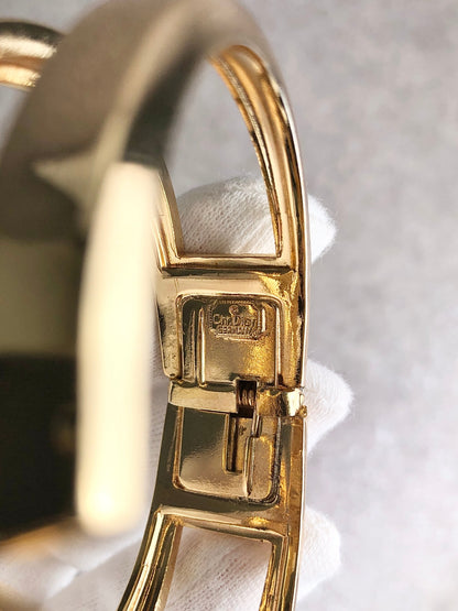 Christian Dior Bangle Gold Vintage 5vciit