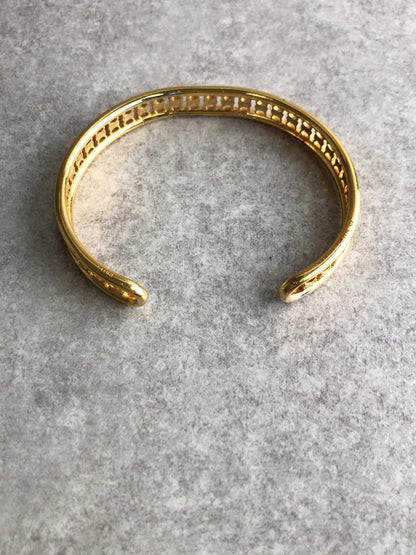 CELINE Triomphe Bangle Gold Vintag enve7wp