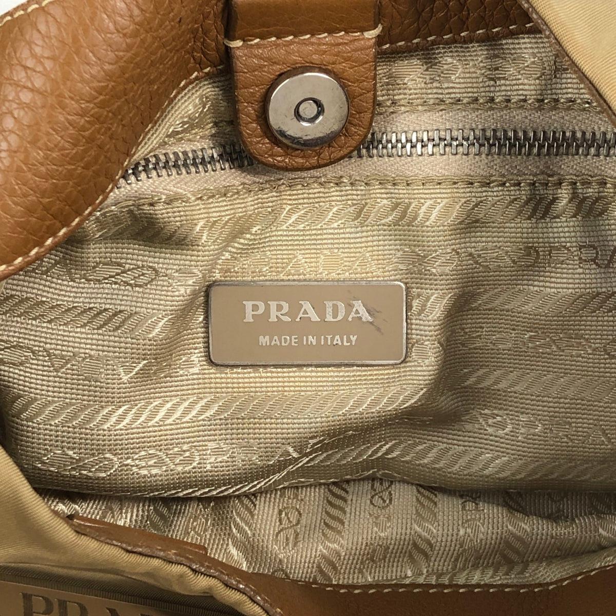 PRADA Triangle Logo Shoulder bag Beige,Camel Vintage yiub4m