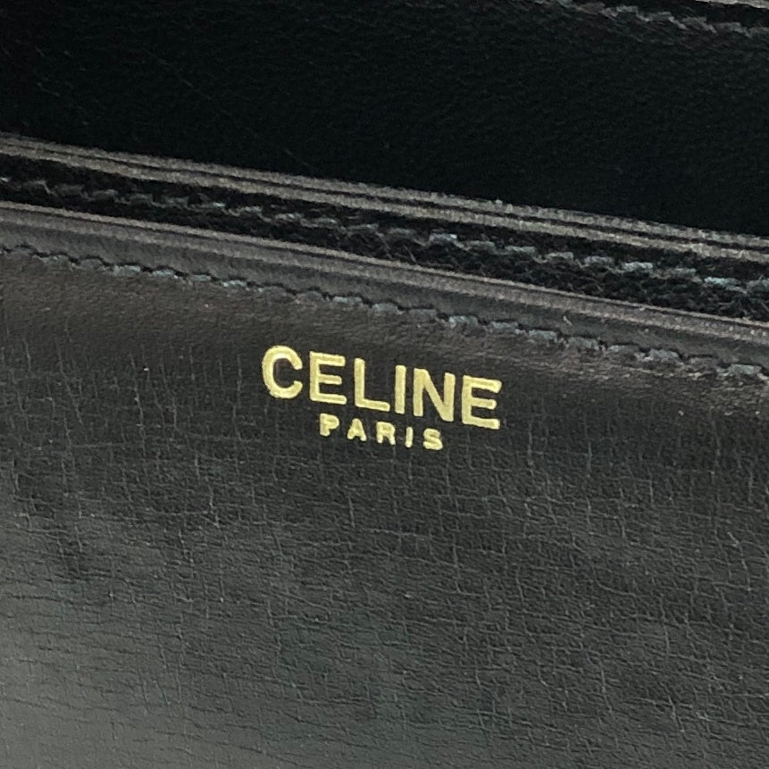 CELINE Triomphe 肩背包 黑色 復古 bubmw7