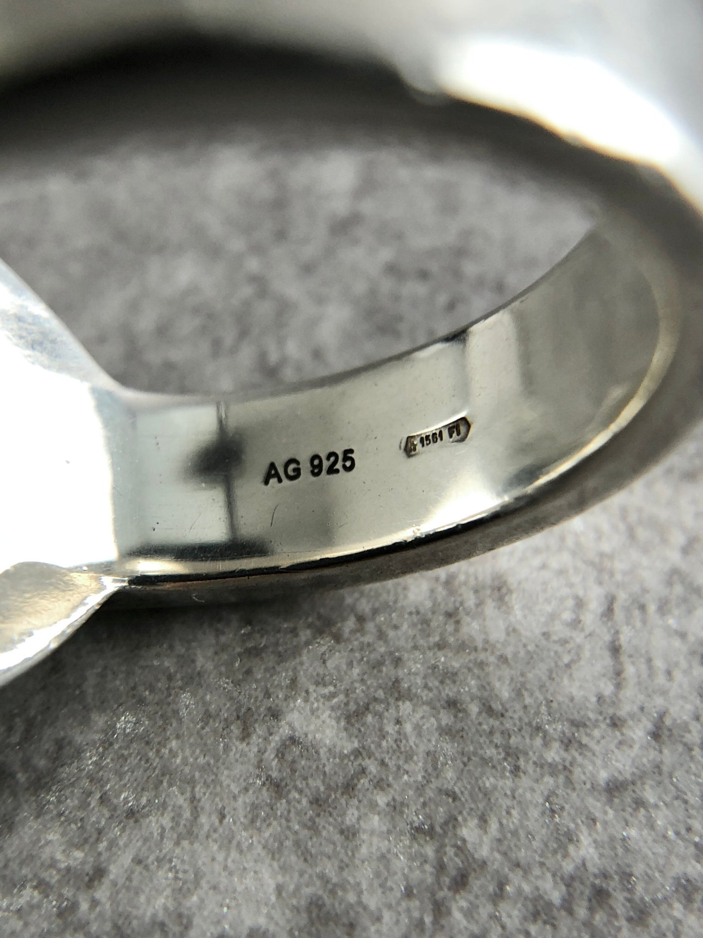 GUCCI Interlocking SILVER925 Ring Silver Vintage tbd5y7