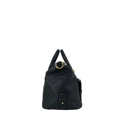LOEWE Anagram Two-way Handbag Shoulder bag Black Vintage 2n8mxe