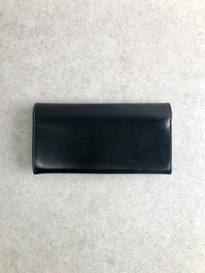 CELINE Logo Long Wallet Black Vintage gres6u