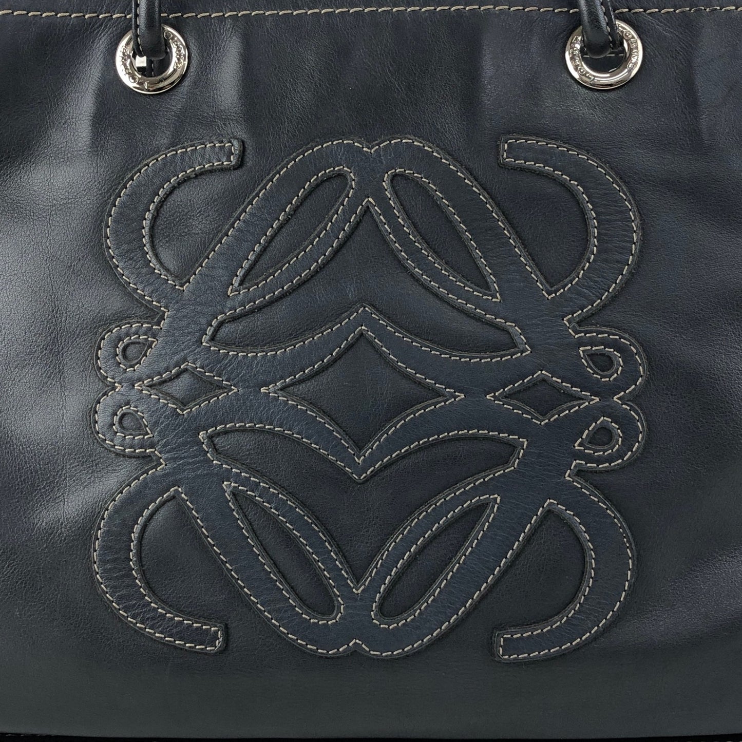 LOEWE Anagram Totebag Black Vintage 8r5k6b