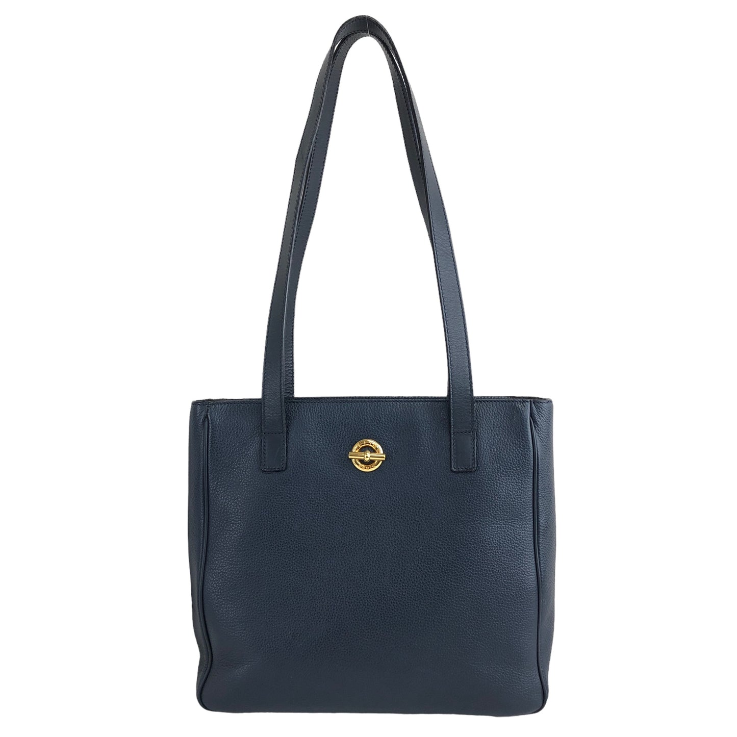 CELINE Leather Totebag Navy Vintage 7ehdvd