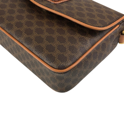 CELINE Macadam Blason Shoulder bag Brown Vintage bgeuwn
