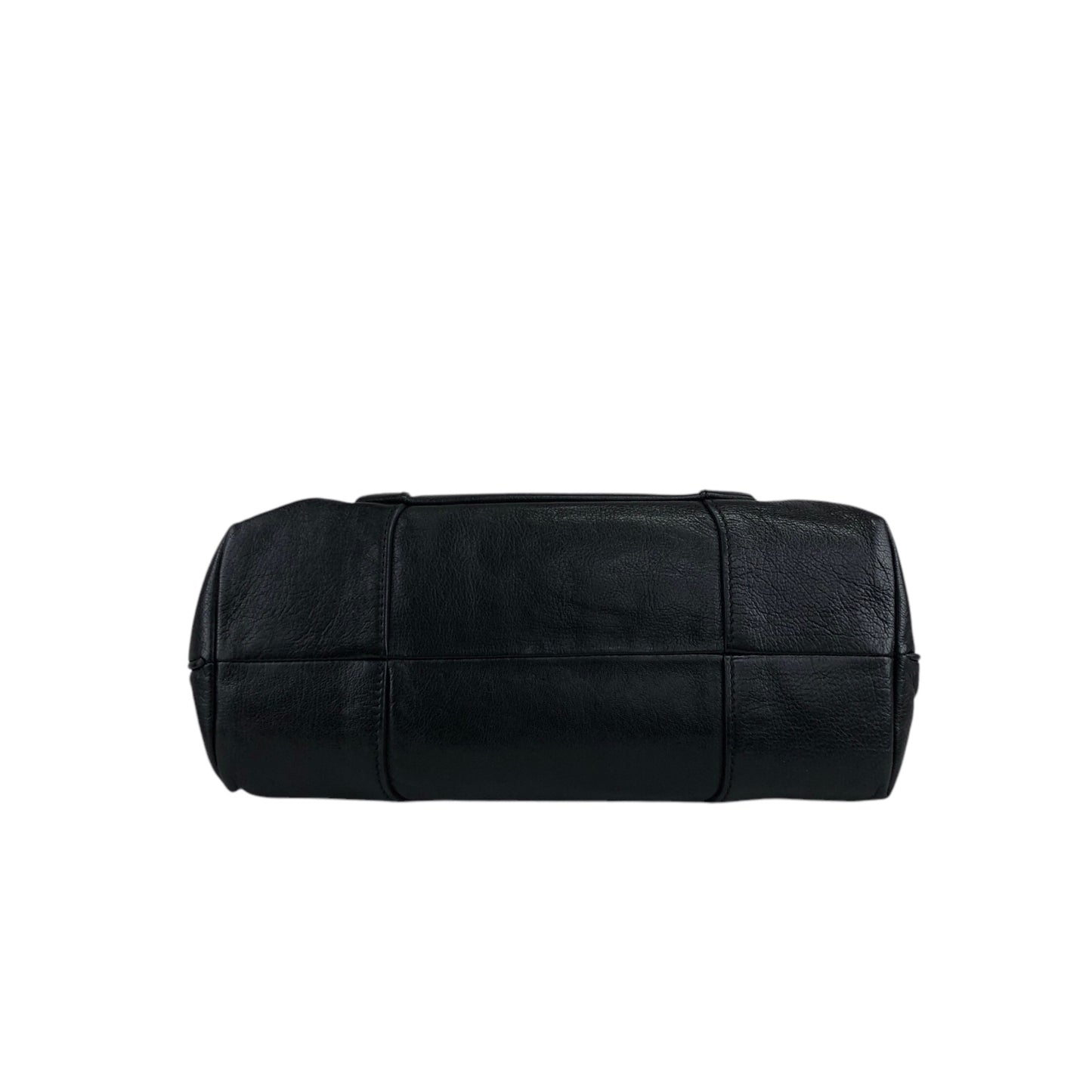 CELINE Logo Handbag Black Vintage p2zgdh