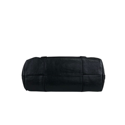 CELINE Logo Handbag Black Vintage p2zgdh