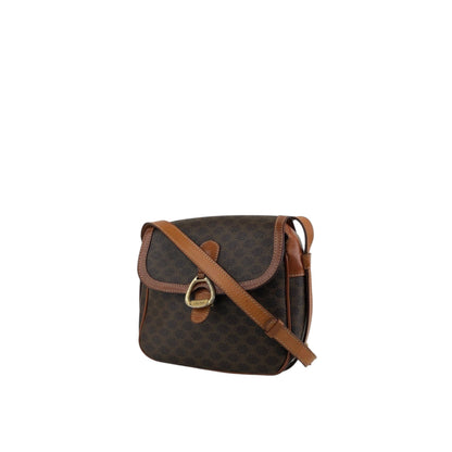 CELINE Macadam Horse Bit Shoulder bag Brown Vintage 7izj8d