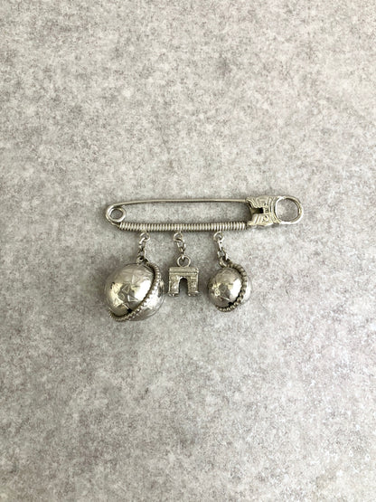 CELINE Starball Arc de Triomphe Brooch Silver Vintage 6xtd2k