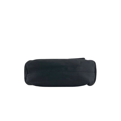 PRADA Logo Small Handbag Black Vintage rw7ck2