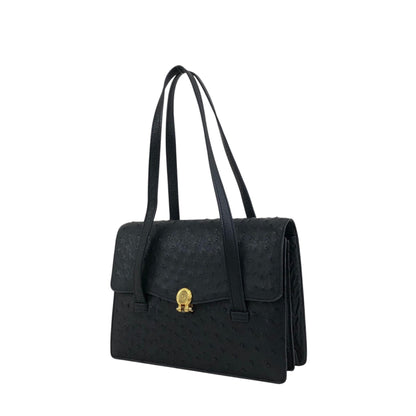 Christian Dior Handbag Black Vintage 4keybj