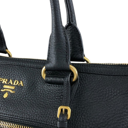 PRADA Logo Two-way Handbag Shoulder bag Black Vintage bwhz6p