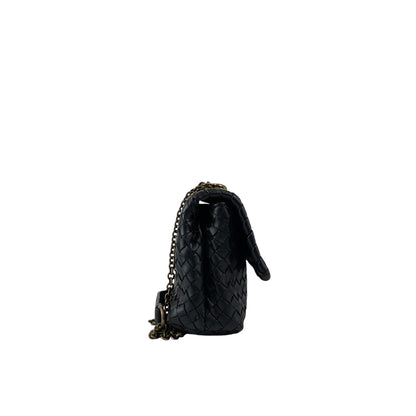 Bottega Veneta OLIMPIA Chain Shoulder bag Black Vintage wkfbrv