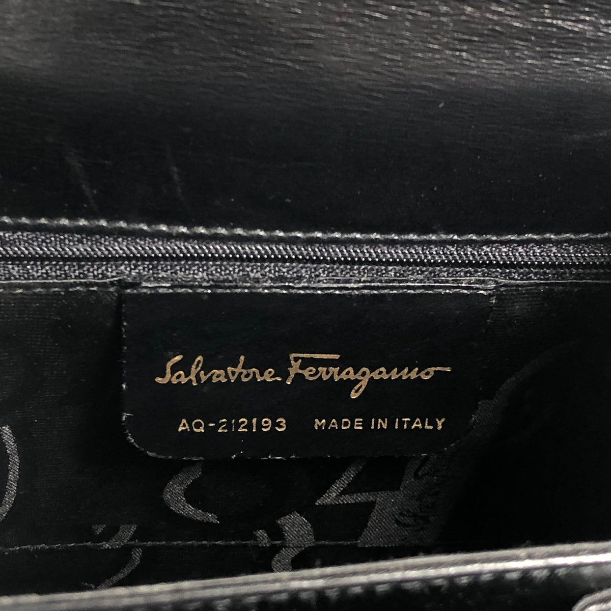 Salvatore Ferragamo Gancini Two-way Handbag Shoulder bag Black Vintage eddc85