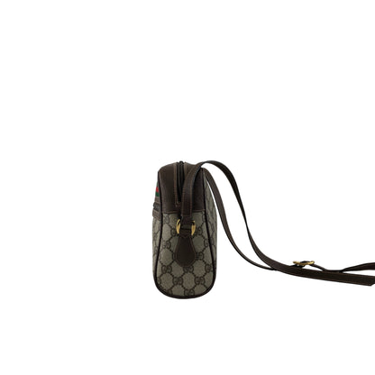 GUCCI GG Pattern Sherry Line Shoulder bag Brown Vintage ggwuxk