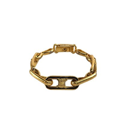 CELINE Blason Bracelet Gold Vintage ivp6ia