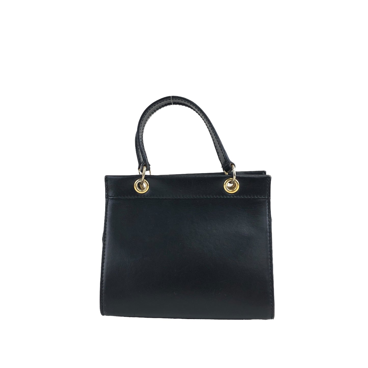 CELINE Blason Two-way Handle Shoulder bag Black Vintage vnmm75