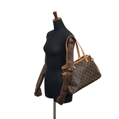 LOUIS VUITTON Monogram Handbag Batignolles Horizontal M51154 Totebag Brown Vintage f7etm4