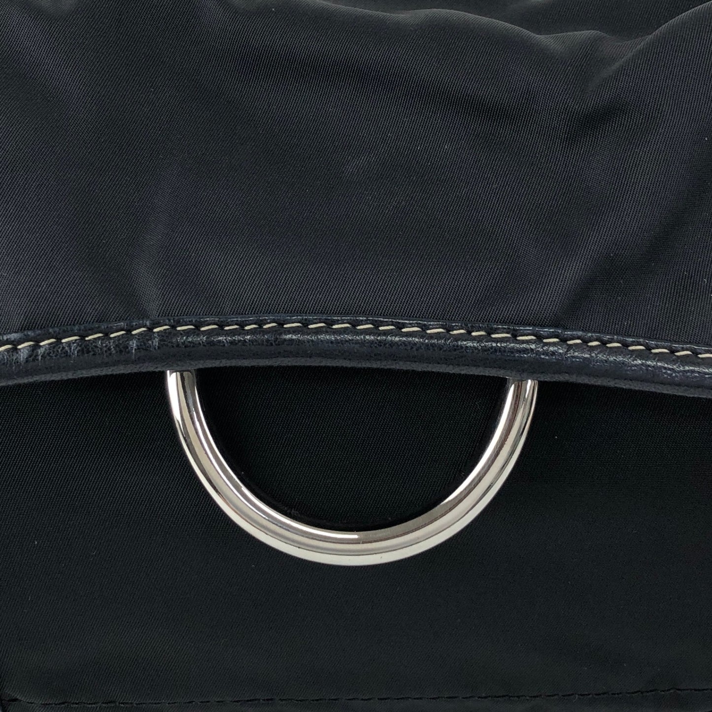 PRADA Triangle Logo Shoulder bag Black Vintage ttefme