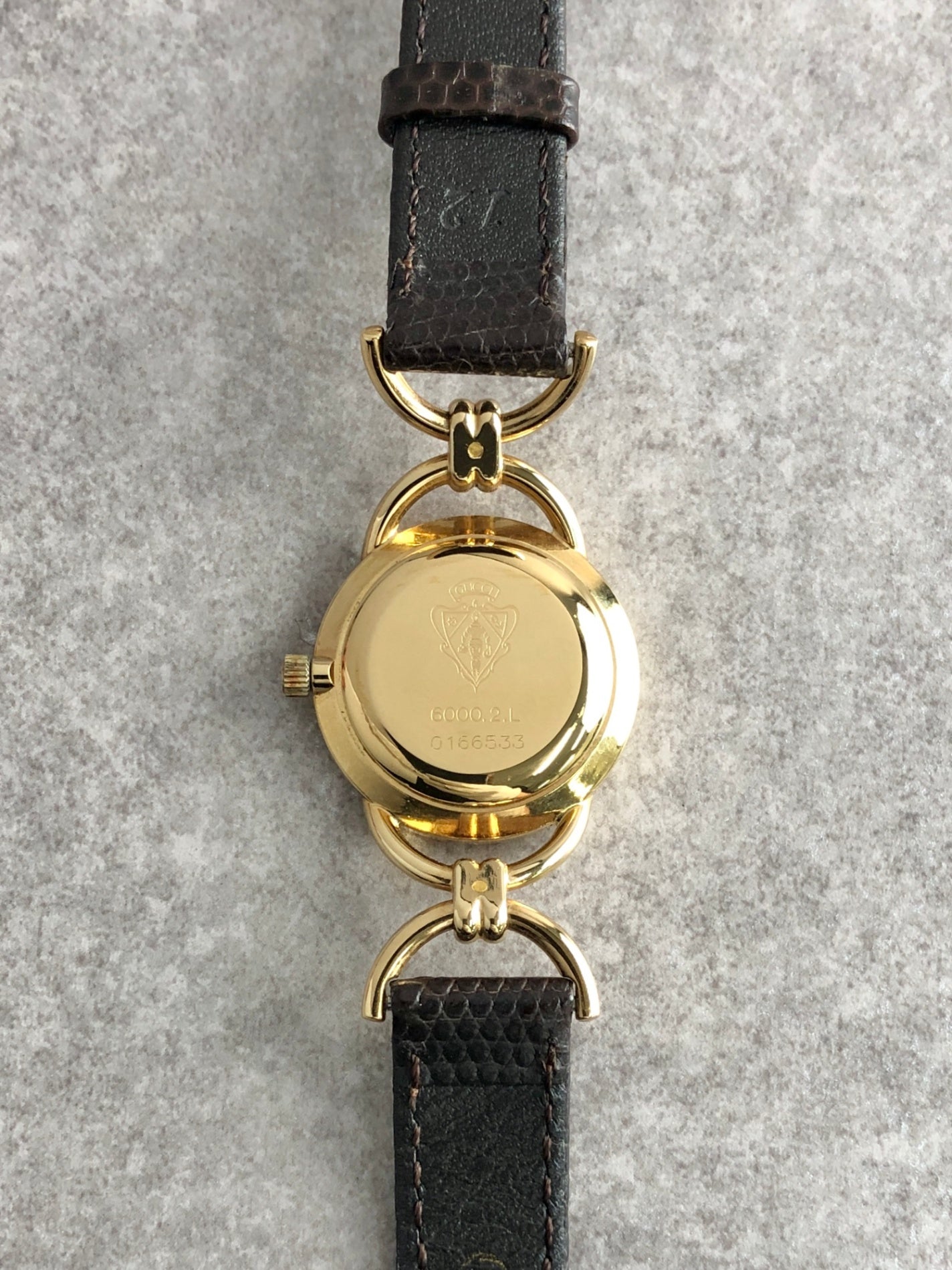 GUCCI Watch Brown Vintage zvytwv