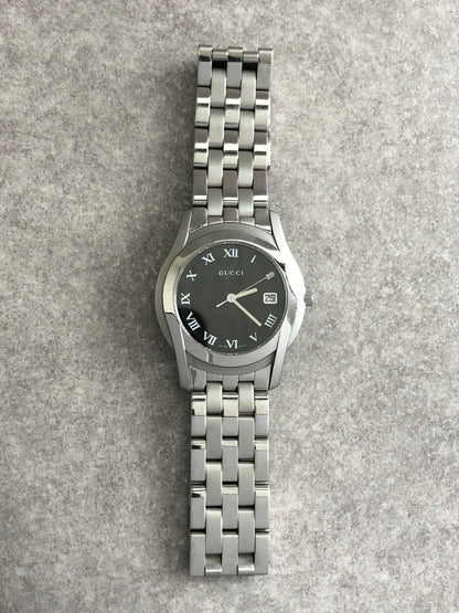 GUCCI Watch Silver 5500M Vintage 23ex72