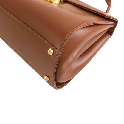 BURBERRY Top Handle Handbag Brown Vintage 6wvw6e