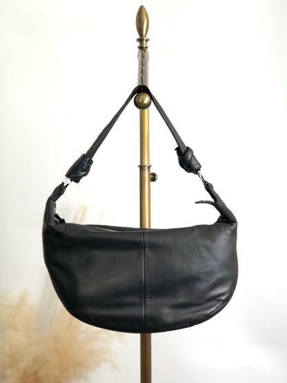 LOEWE Logo Shoulder bag Black Vintage yzt8gu