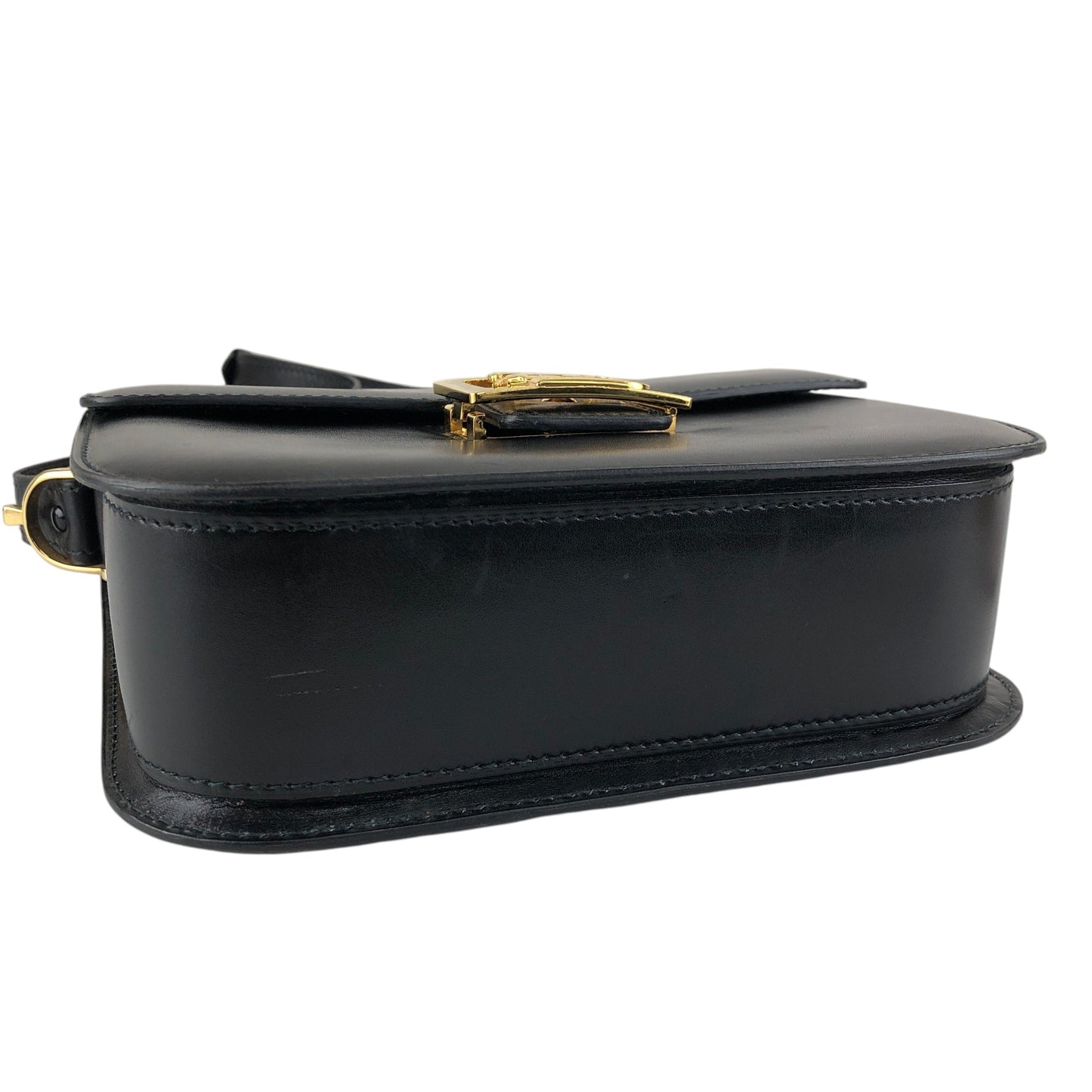 CELINE Horse Carriage Shoulder bag Black Vintage gr8nyt