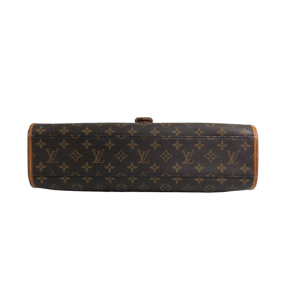 LOUIS VUITTON Monogram Buckle Two-way Handbag Shoulder bag Brown Vintage cmkh5s